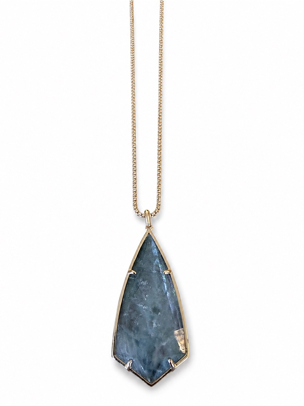 Kendra Scott Rose Gold Labradorite Arrowhead Pendant Necklace